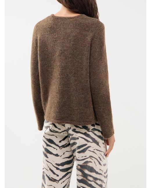 SELECTED Green Lulu Alpaca Blend Crew Neck Jumper