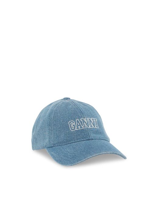Ganni Blue Women's Cap Hat