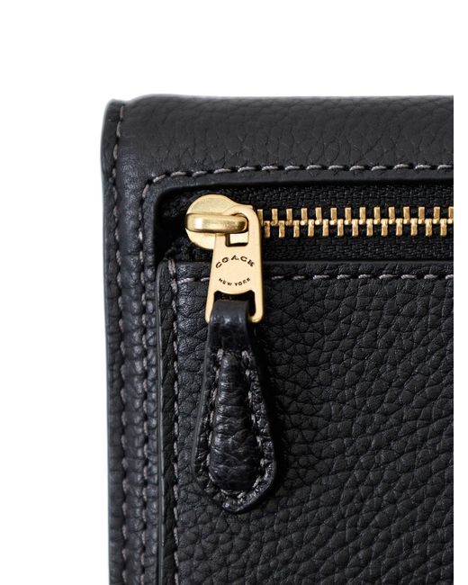 COACH Blue Essential Small Flap Wallet Bag