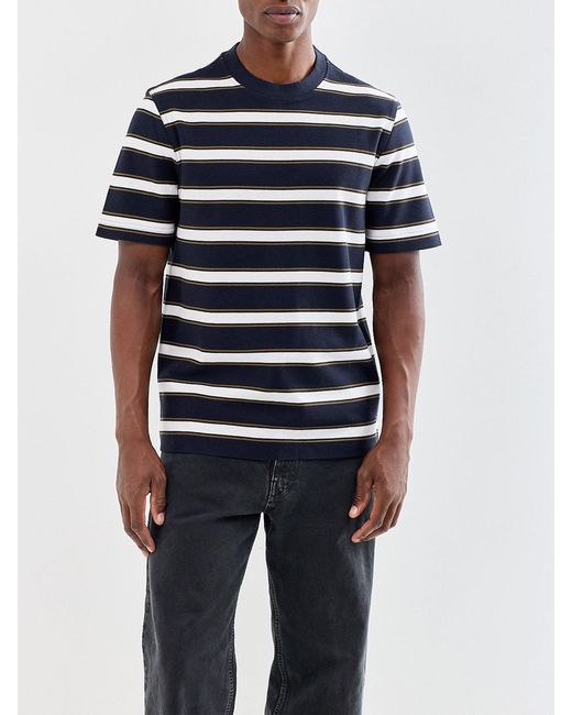 Barbour Blue Browtop Striped Relaxed T-Shirt for men