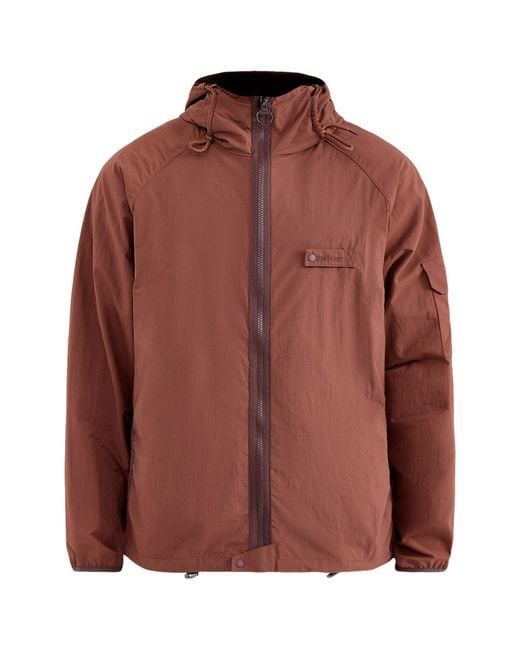 Barbour Brown Re-Engineered Flyweight Showerproof Jacket for men