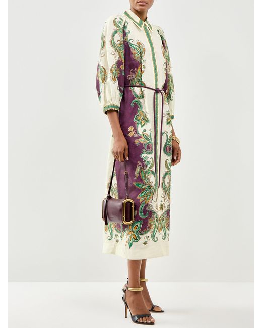 ALÉMAIS White Ruthie Shirt Dress, Linen