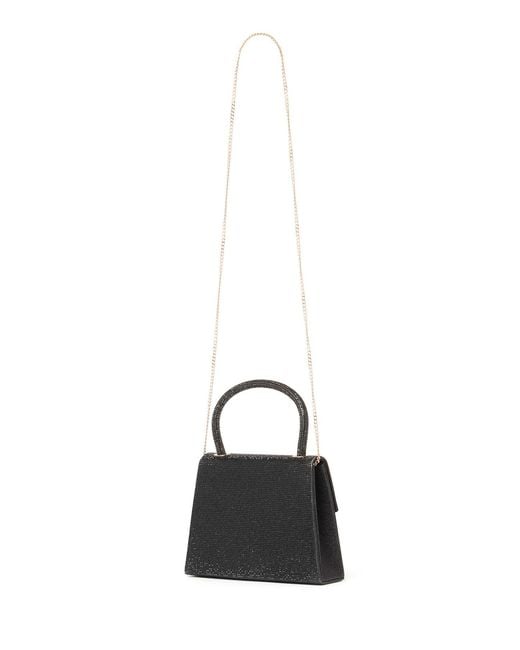 Forever New Black Skye Sparkle Top Handle Mini Bag