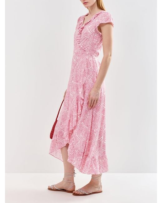Aspiga Pink Demi Ecovero Wrap Midi Dress