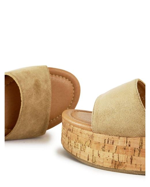 V.Gan White Gotu Cork Wedge Sandals