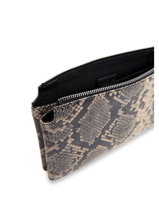 Whistles Gray Women's Elita Snake Double Clutch