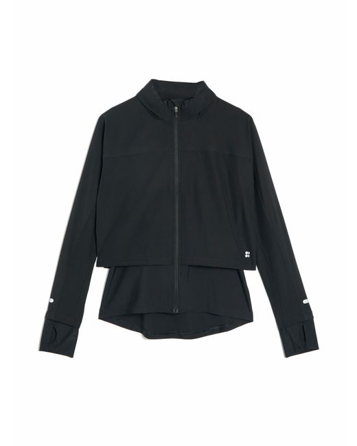 Sweaty Betty Blue Fast Track Running Jacket