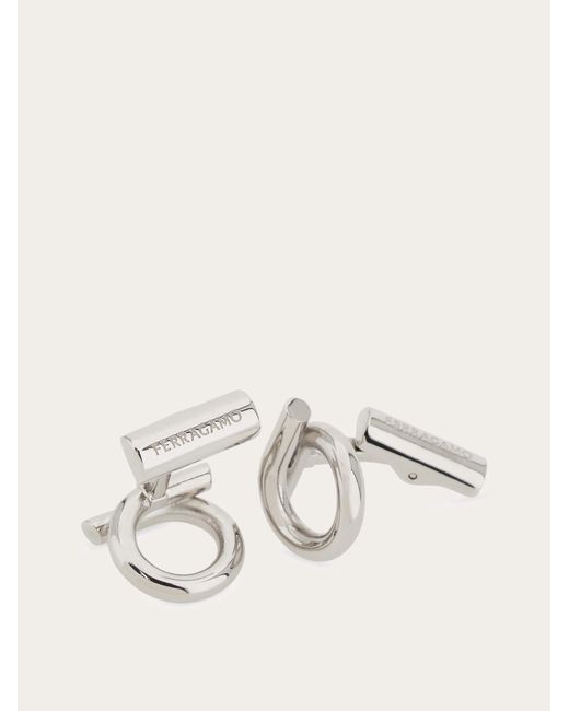 Ferragamo Natural Gancini Cufflinks for men