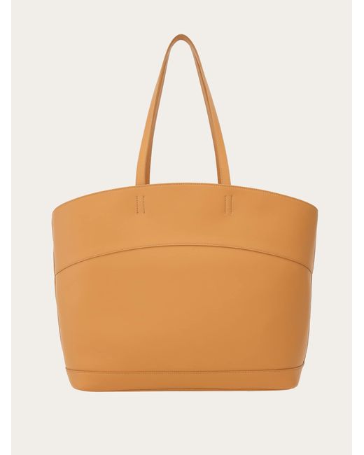 Ferragamo Orange Charming Tote Bag (m)