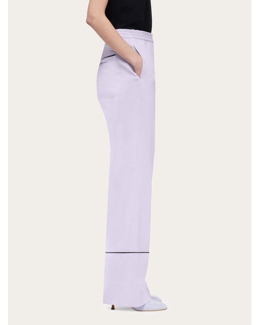 Donna Pantalone Pigiama di Ferragamo in Purple