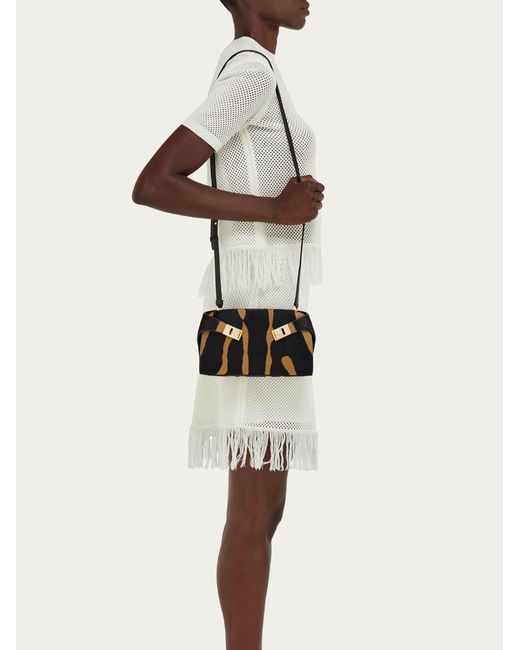 Ferragamo Black Hug Mini Crossbody Bag