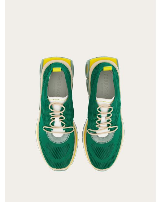 Ferragamo Green Running Sneaker for men