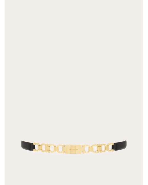 Ferragamo Natural Extendable Gancini Bijoux Belt