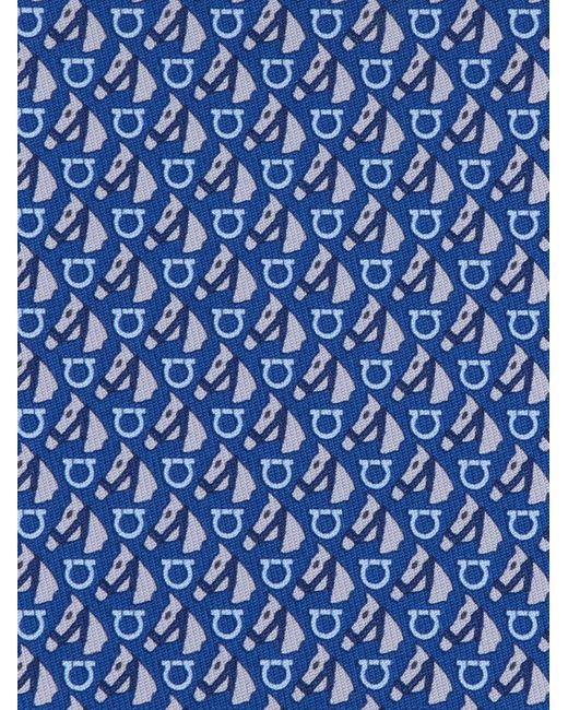 Uomo Cravatta di Ferragamo in Blue da Uomo