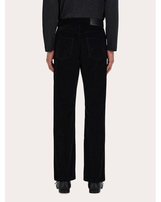 Ferragamo Herren Hose Aus Cordsamt in Blue für Herren