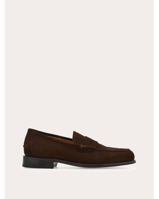 Ferragamo White Tramezza Penny Loafer for men