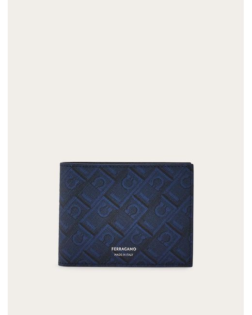Ferragamo Blue Monogram Wallet for men