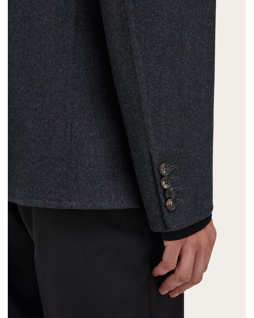 Ferragamo Blue Single Breasted Blazer for men