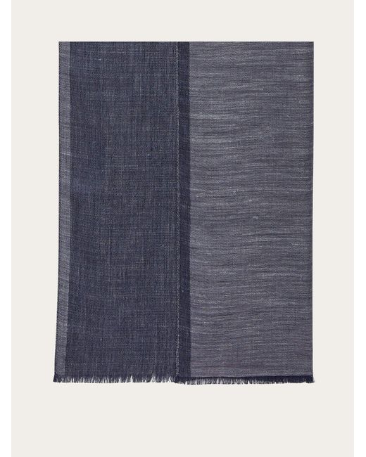 Ferragamo Herren Jacquard-Schal aus einer Kaschmirmischung in Blue für Herren