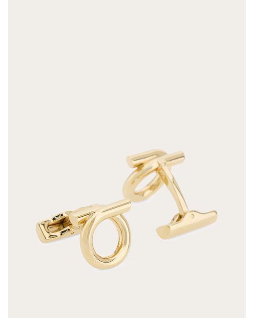 Ferragamo Natural Gancini Cufflinks for men
