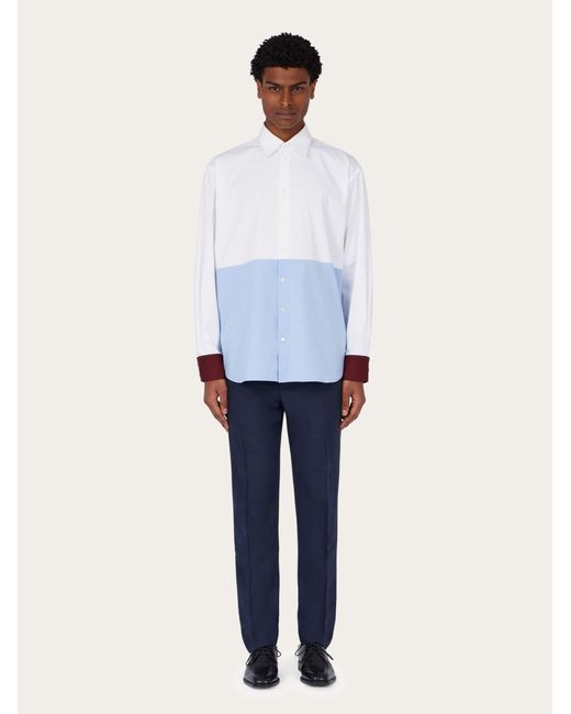 Ferragamo Blue Tailored Trouser for men