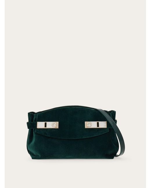 Ferragamo Black Hug Soft Crossbody Bag (Xs)