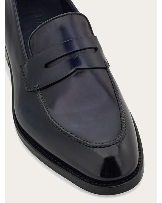 Ferragamo White Tramezza Penny Loafer .5 for men