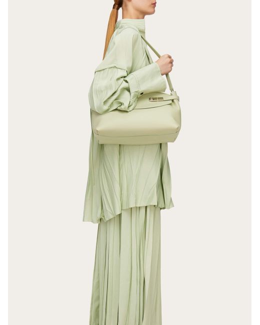 Ferragamo Green Hug Shoulder Bag