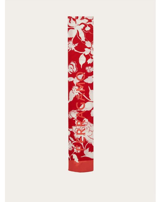 Ferragamo Red Damen Mini Bandeau-Tuch mit Drachen-Print