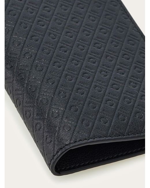Ferragamo Black Monogram Organizer Wallet for men