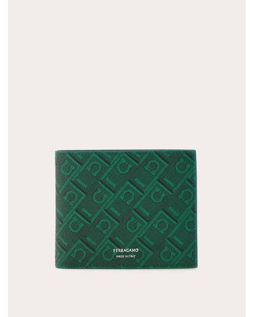 Ferragamo Green Monogram Wallet for men