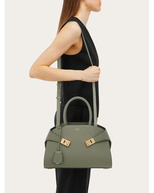 Ferragamo Green Hug Handbag (M)
