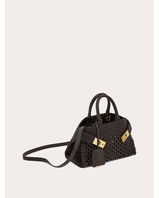 Ferragamo Black Hug Handbag (Xs)