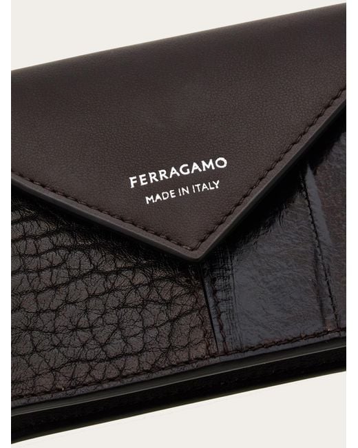 Ferragamo Black Credit Card Holder for men