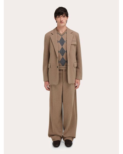 Ferragamo Natural Jersey Interlock Blazer for men