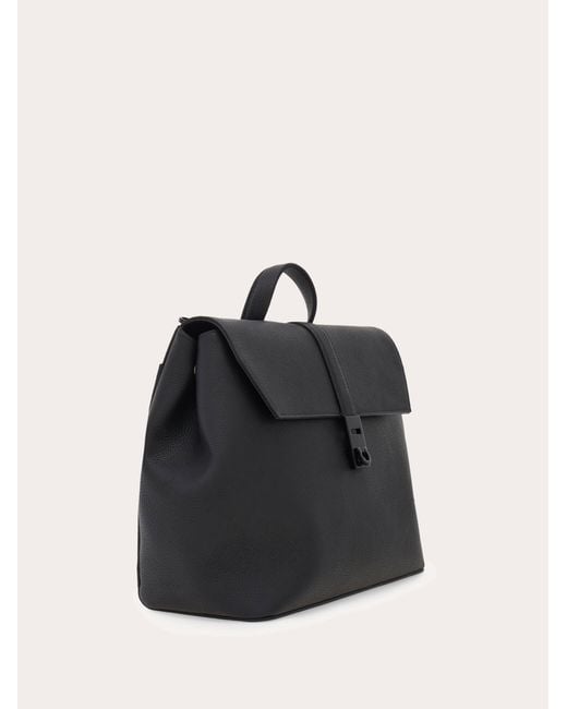 Ferragamo Black Hug Buckle 3-In-1 Bag for men