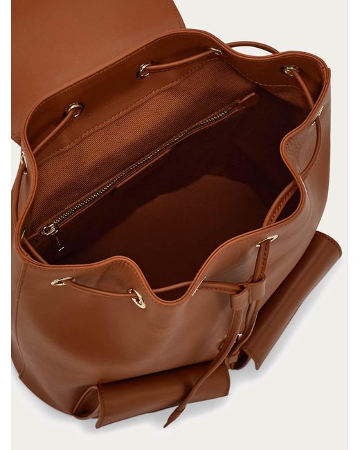 Ferragamo Brown Backpack (M)