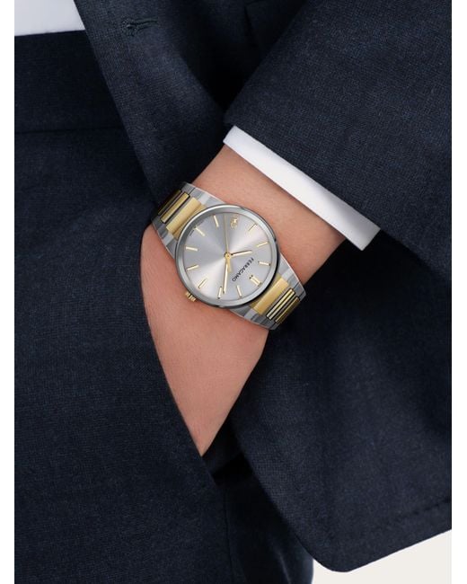 Ferragamo Herren Sapphire Uhr Weiß in Metallic für Herren