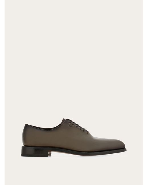 Ferragamo Green Tramezza Plain Toe Oxford for men