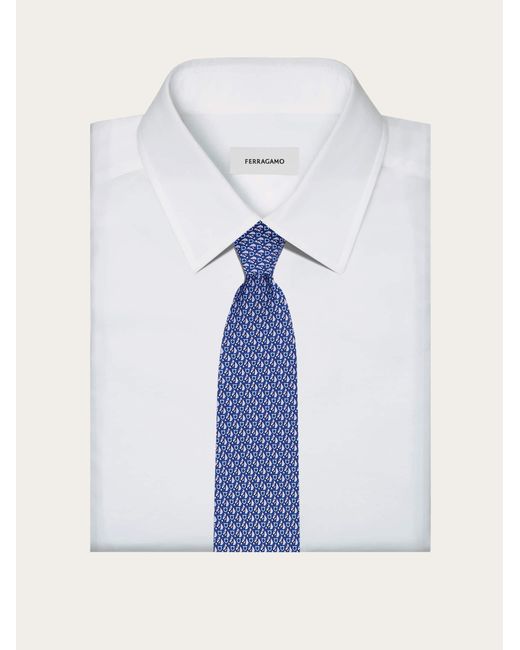 Uomo Cravatta di Ferragamo in Blue da Uomo
