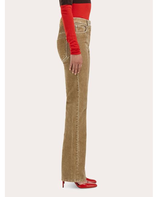 Ferragamo Natural Five Pocket Trouser