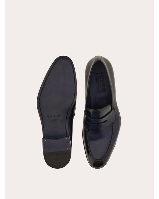 Hombre Mocasines Penny Tramezza Azul Talla .5 Ferragamo de hombre de color White