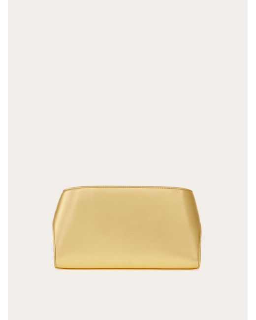 Ferragamo Natural Hug Metallic Mini Crossbody Bag