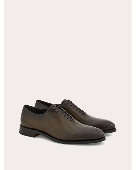 Ferragamo Green Tramezza Plain Toe Oxford for men