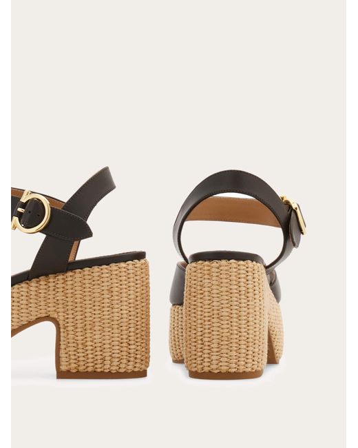 Ferragamo Natural Platform Sandal