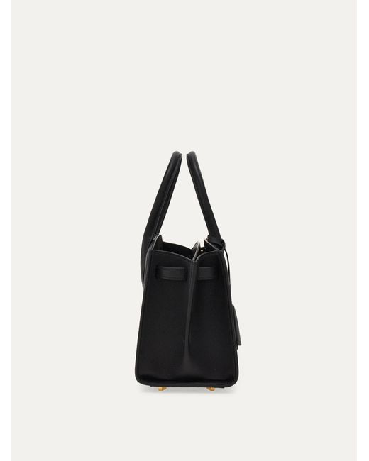 Ferragamo Black New Studio Soft Bag (M)