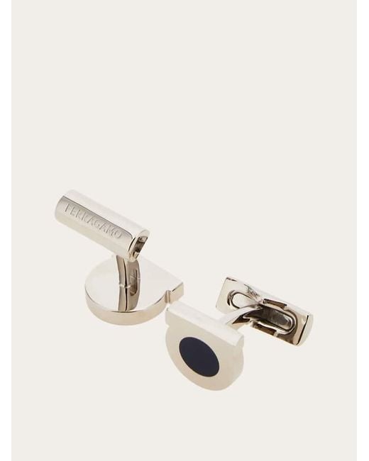 Ferragamo Natural Gancini Cufflinks for men