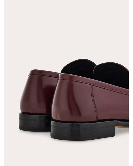 Ferragamo Brown Loafer With Gancini Buckle for men