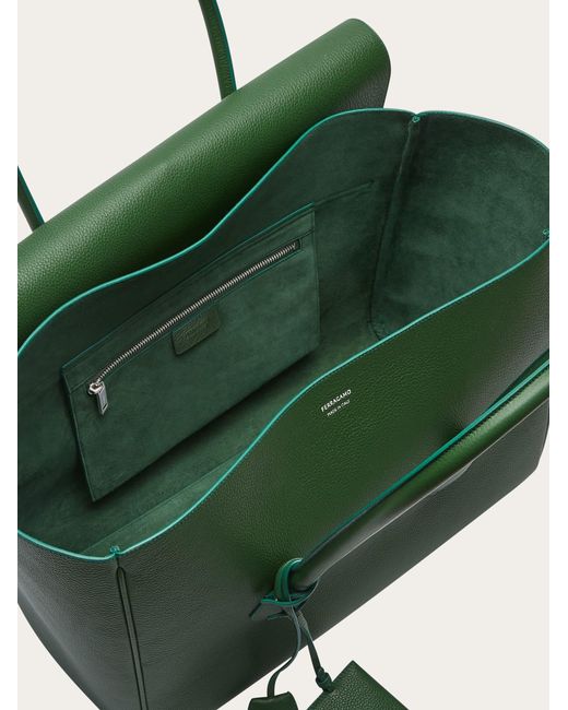 Ferragamo Green Large Tote Bag for men