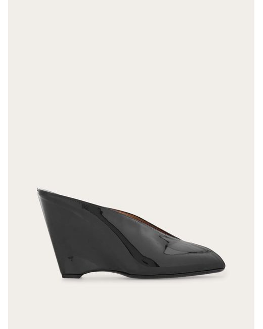 Ferragamo Multicolor Peep Toe Mule
